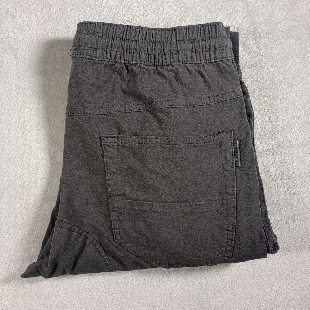 Projek Raw Cargo Jogger Pants Mens Small Gray Elastic Waist Tapered Gorpcore